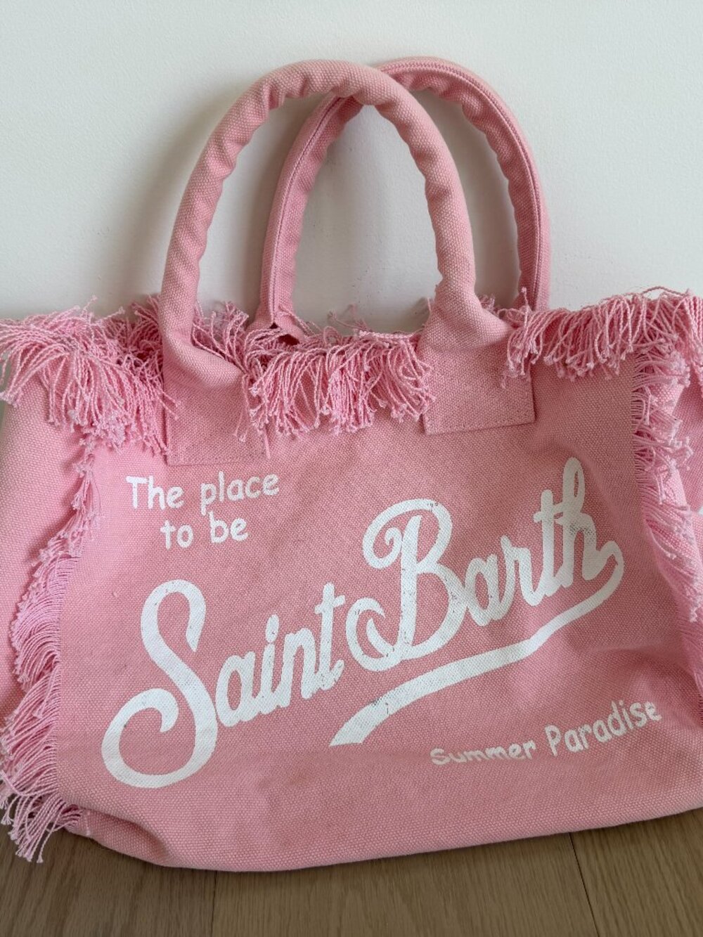 MC2 St. Barth Pink Canvas Vanity Regular Bag--Brand New, No Tags